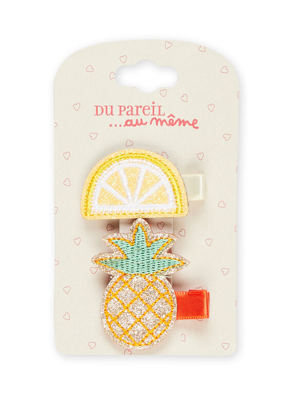 Child girl fancy barrettes NYAJOCLIC11 / 22SI01B2BRT957