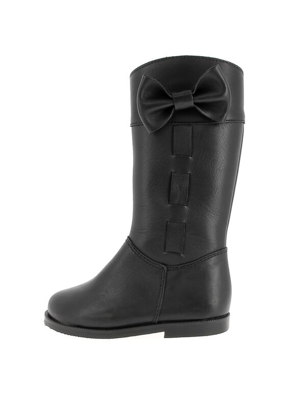 Girls' leather boots DFBOTTEBO1 / 18WK35T5D10090