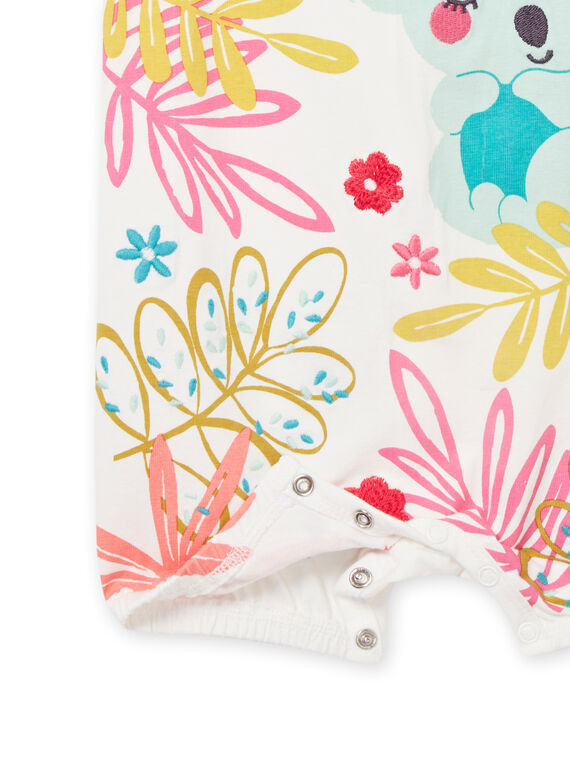 Baby girl ecru  jumpsuit NEFIGREKOA / 22SH13H6GRE001