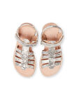 Baby girl leather multi-strap sandals LFSANDVICKIE / 21KK355LD0E956