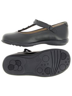Girls' leather T-bar shoes DFSALSTAR / 18WK35T5D13070