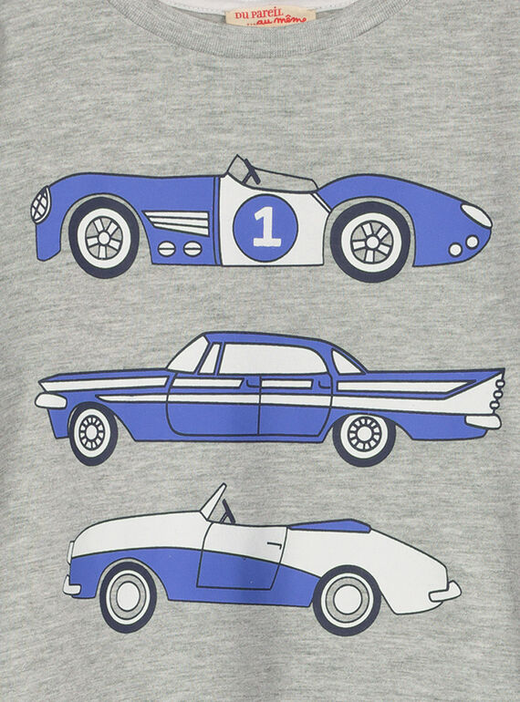 Boys' long-sleeved T-shirt FOJOTEE5 / 19S90235D32J908