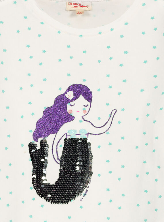 Girls' long-sleeved T-shirt FANETEE1 / 19S901B1TML000