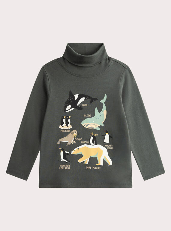 Green TURTLE NECK VOPERSOUP / 24W902R1SPLG617