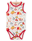 Baby boy fancy print bodysuit NEGABODFLA / 22SH14J1BDL001