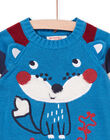 Multi-technique fox animation sweater PUGOPUL / 22WG10O1PULC220
