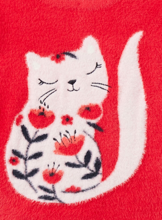 Reversible feather knit reversible pullover cardigan with long sleeves LAROUCAR / 21S901K1PULF517