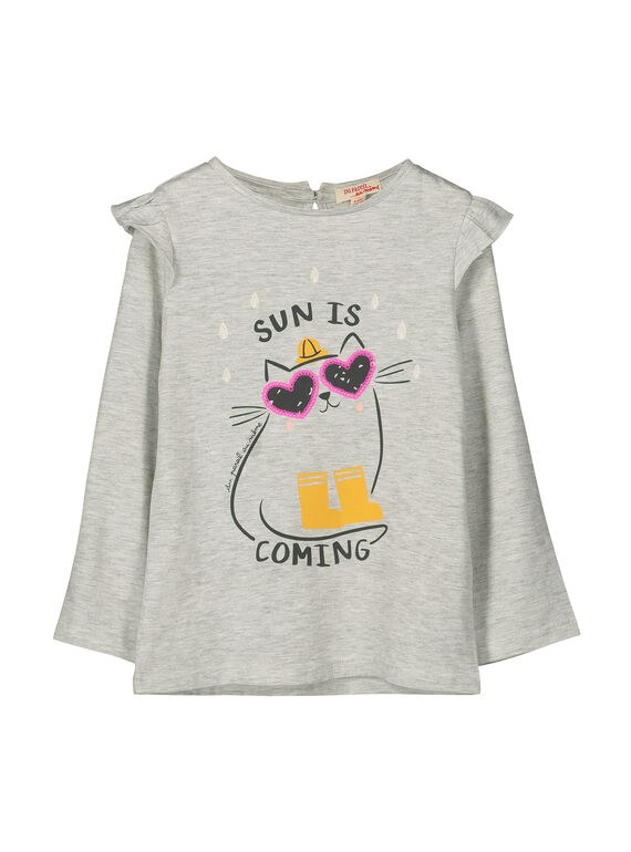 Girls' long-sleeved T-shirt FALITEE1 / 19S90121TML943