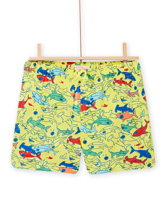 Child boy canary yellow swimsuit NYOMERBOXREQ / 22SI02L6MAI117