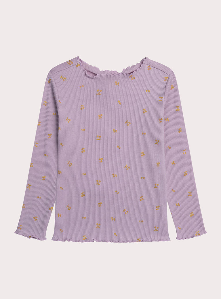 Purple TEE SHIRT LS XAJOTEE6 / 25W901F1TMLH707