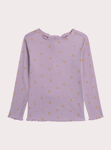 Purple TEE SHIRT LS XAJOTEE6 / 25W901F1TMLH707