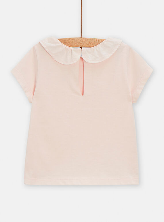 Plain pink brassiere for baby girls TIJOBRA6 / 24SG09D2BRAD310