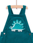 Reversible green velvet overalls PUPRISAL1 / 22WG10P2SAL060