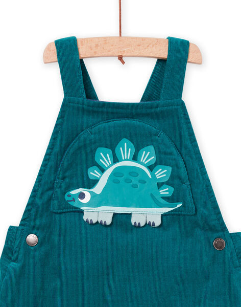 Reversible green velvet overalls PUPRISAL1 / 22WG10P2SAL060