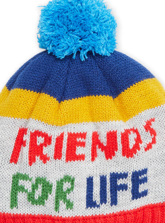 Stripes and lettering beanie PYOGROBON8 / 22WI02G4BONJ922