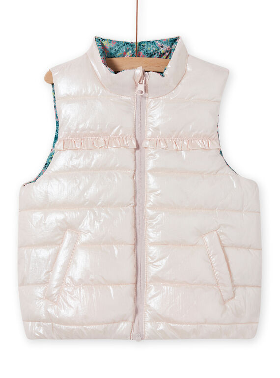 Girl's reversible sleeveless down jacket MAKADOUNEX / 21W90156D3E612