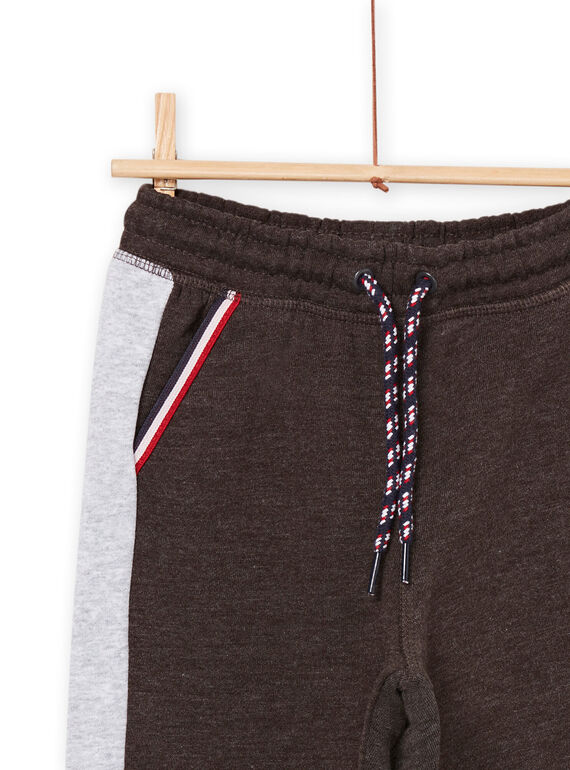 Charcoal and grey mottled jogging top POJOJOB2 / 22W902D4JGB944