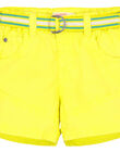 Baby boys' yellow shorts FUCABER1 / 19SG10D1BER117