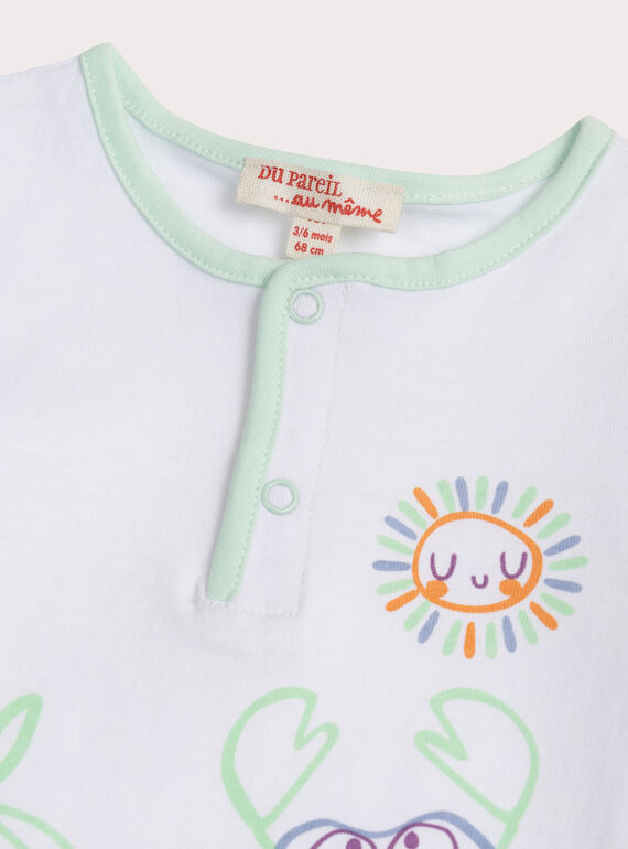 White OVERALL WUPLACOM3 / 25SG10O2CBL000