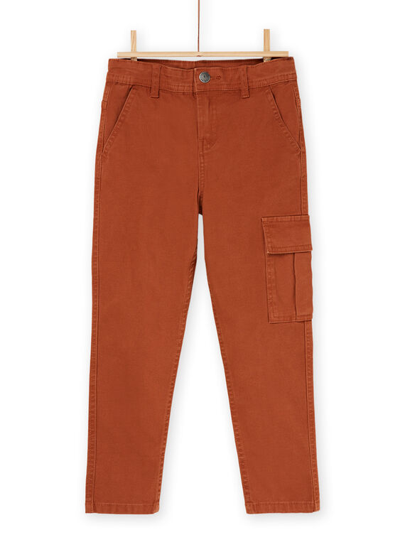 Brown straight pants ROJOPANTA2 / 23S90284PAN817