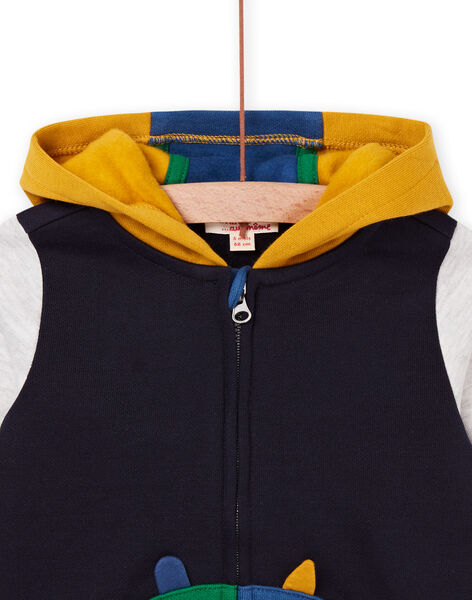 Multicolored hooded vest PUMUGIL / 22WG10R1GILC205