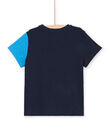 Navy blue and boy's blue T-shirt LOHATI1 / 21S902X2TMC705