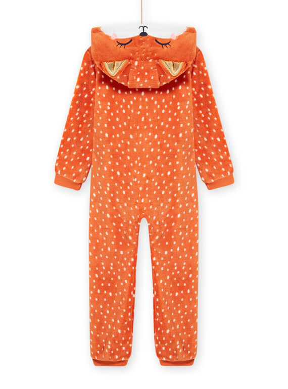 Child girl's faux fur hooded pajamas MEFASURFOX / 21WH1192D4F420