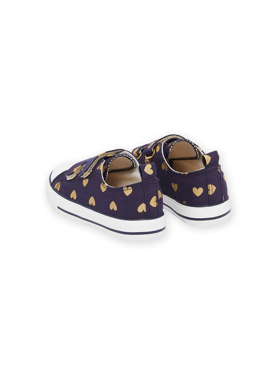 Canvas sneakers with heart print RATOILHEART / 23KK3571D16070