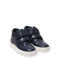 Navy blue high top sneakers child boy
