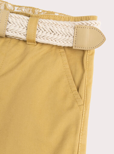 Yellow Bermuda shorts  WOMENBER1 / 25S90221BERB106