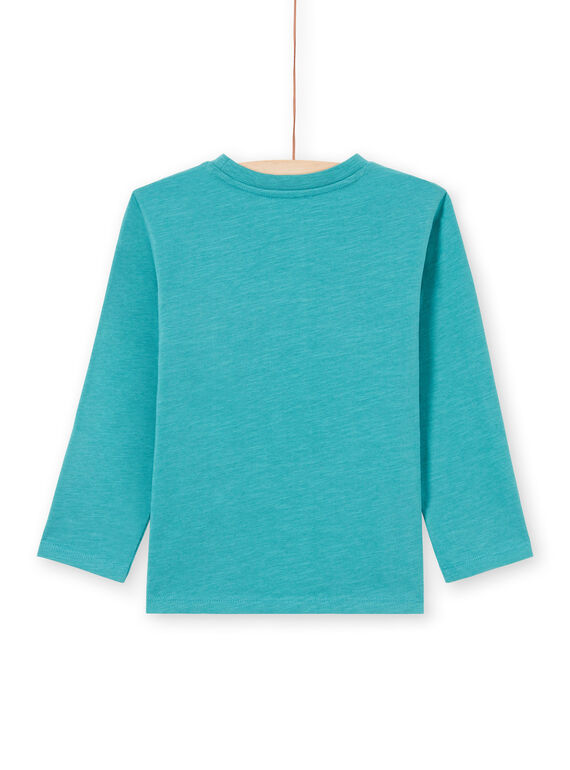 Turquoise blue t-shirt child boy fantasy animation MOTUTEE5 / 21W902K2TMLC239