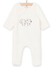 Long sleeve romper with animal embroidery POU1GRE1 / 22WF0583GRE001