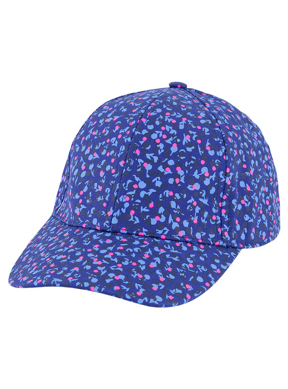 Girls' floral print cap GYABLECAP / 19WI0191CHAC226