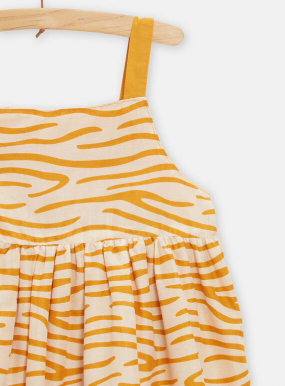 Yellow reversible dress for girls TALIROB3 / 24S901T3ROB107