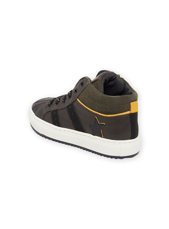 Leather high top sneakers POBASKAKI / 22XK3681D3Q604