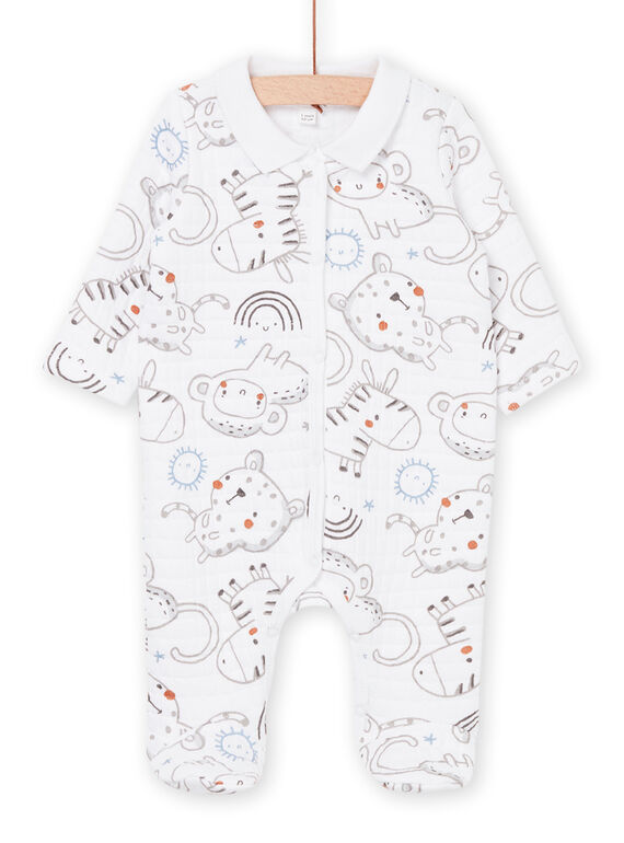 Rainbow and animal print sleep suit ROU1GRE3 / 23SF0462GRE000