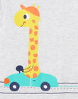 Baby boy grey teddy with giraffe pattern NEGABODGIF / 22SH14I5BDLJ920