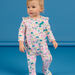 Sleep suit with fancy print