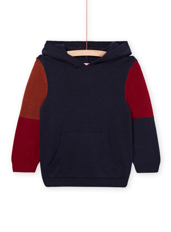 Hooded sweater with wolf motif POGOPUL / 22W902O1PUL705