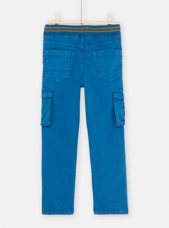 Boy's blue cargo pants SOJOPAMAT1 / 23W902M3PANC226