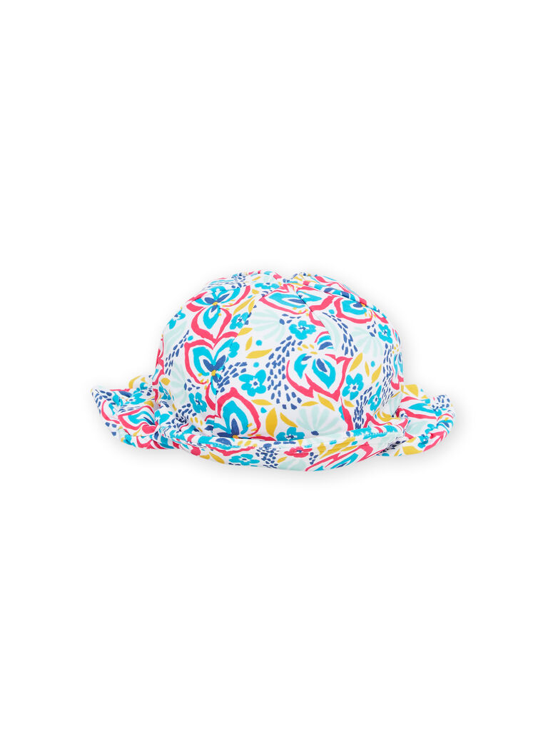 Baby Girl Floral Print Hat NYICHA / 22SI09L1CHA000