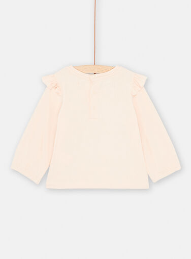 Baby Girl Marshmallow Animal Nature T-Shirt SIKHOTEE / 23WG09Q1TML318