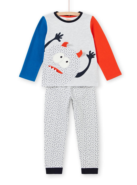 Children's boy's pajamas in brushed fleece with monster motif LEGOPYJMON / 21SH1212PYJJ920