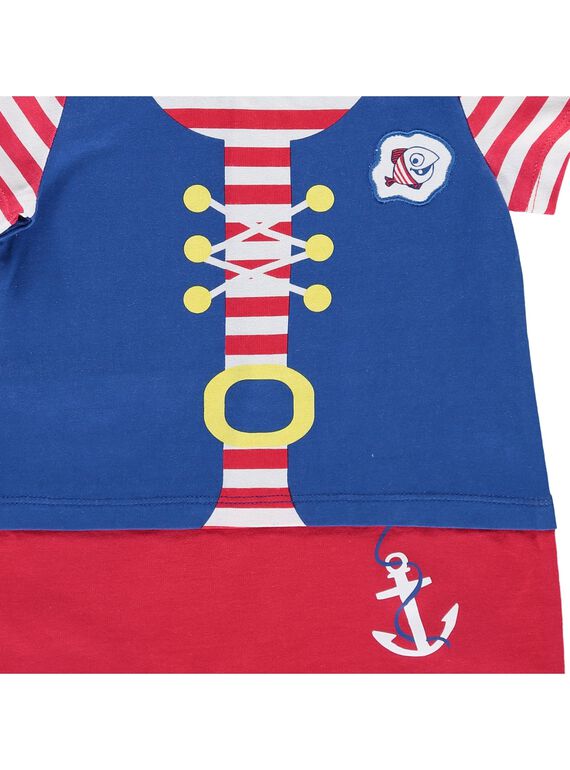 Baby boys' pirate sleepsuit CEGUGREPIR / 18SH1463GRE099