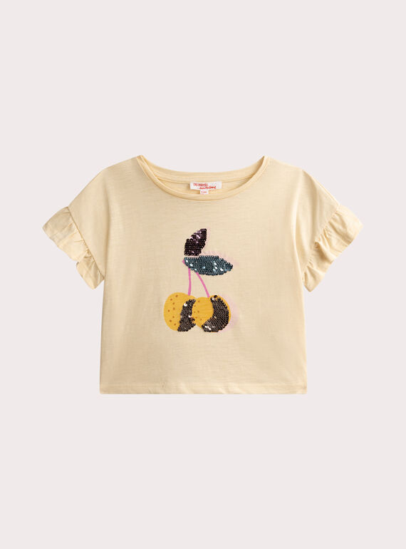 Light yellow TEE SHIRT SS WAPRITI1 / 25S901S2TMCB103