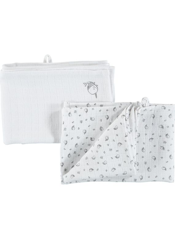 Pack of babies' muslin cloths CACMLANGE1 / 18SF42B1LAN000