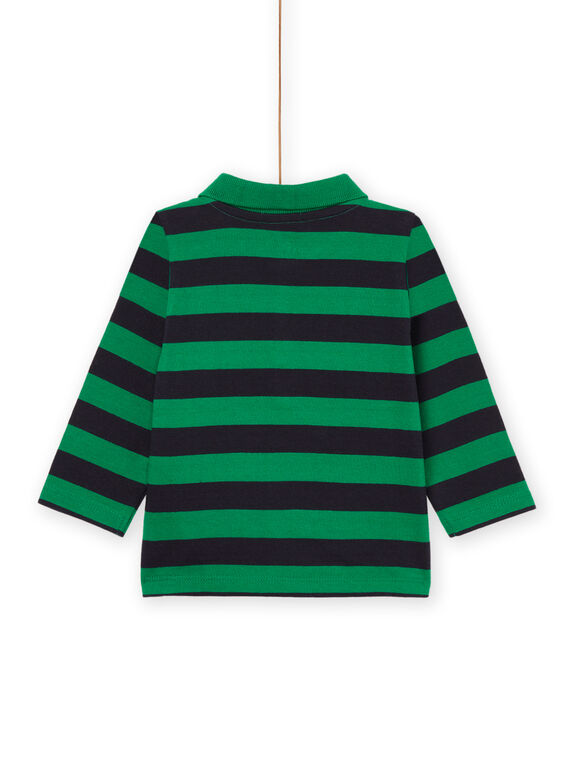 Striped long sleeve polo shirt PUMUPOL / 22WG10R1POL621