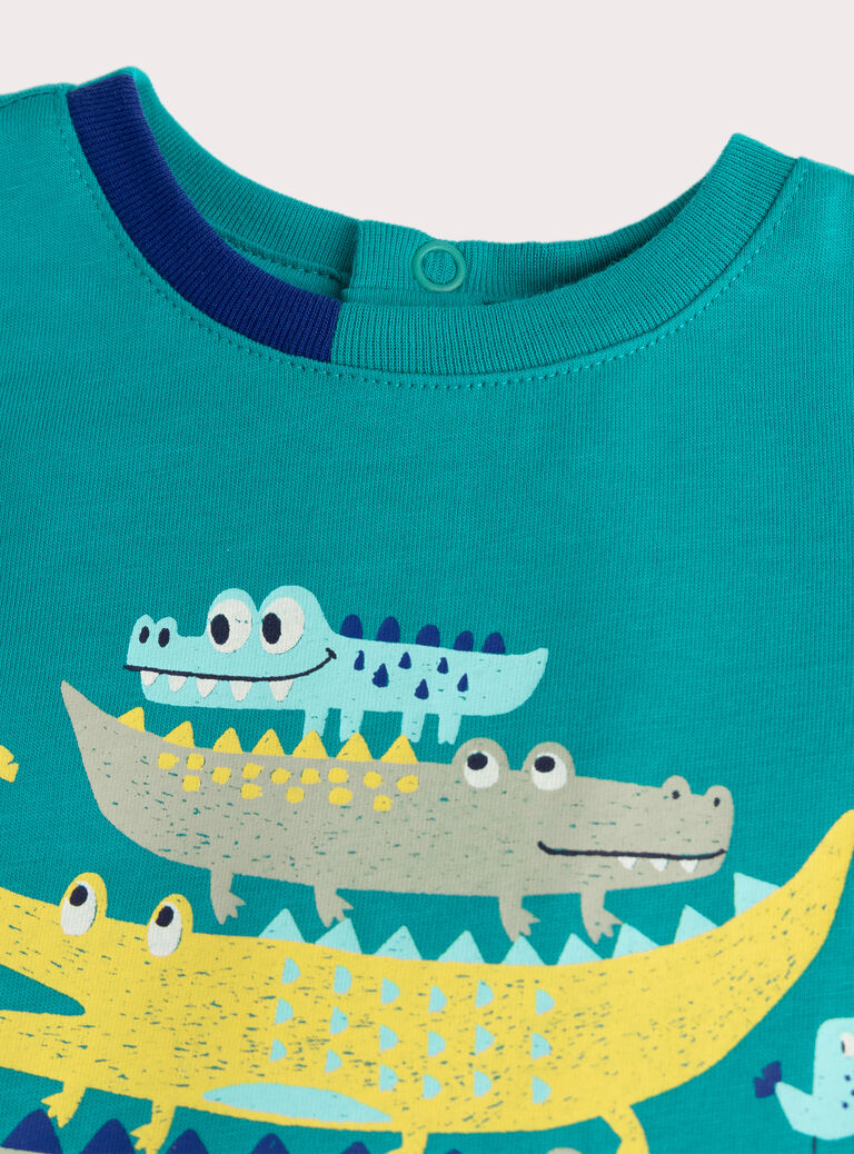 Turquoise TEE SHIRT SS WUBOTEE1 / 25SG10R1TMC202