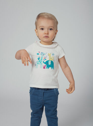 Off white BABY CARDIGAN WIBOBRA1 / 25SG09R1BRAA001