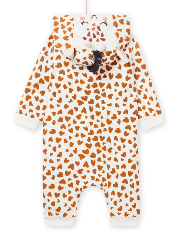 Baby girl's ecru giraffe animation oversyjama NEFISURGIR / 22SH13E1SPY001